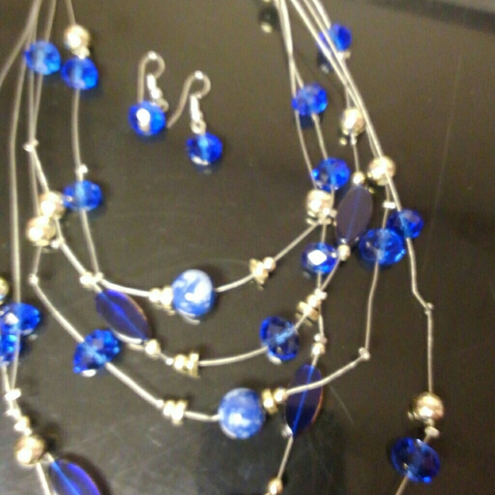 Necklace and earrings